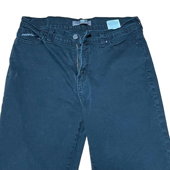 Levi’s Perfectly Slimming 512 Boot Cut Black Jeans 12 Short 28” inseam - Picture 8 of 14